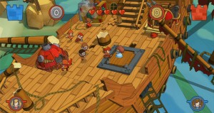 Este barco sirve como tu cuartel en uno de los mapas de Fat Princess.